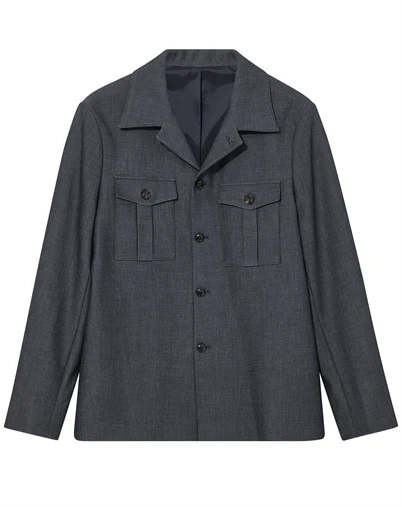 Mos Mosh Gallery - MMGJacob Deflex Overshirt - Navy